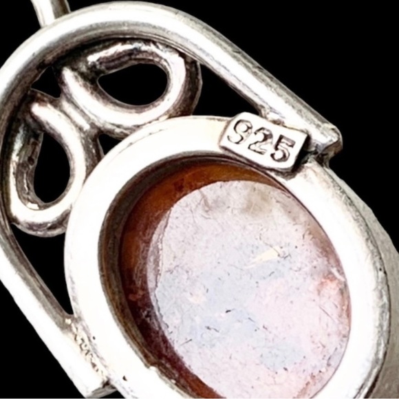 🌸Necklace🌸 925 sterling silver orange amber - Picture 8 of 11